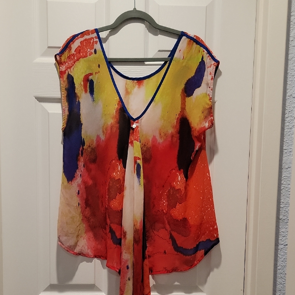Colorful Abstract Women's Blouse